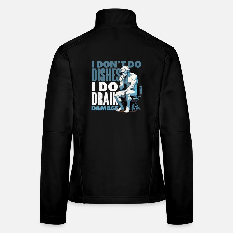 Toilet Clogging Master Funny Women's Softshell Jacket