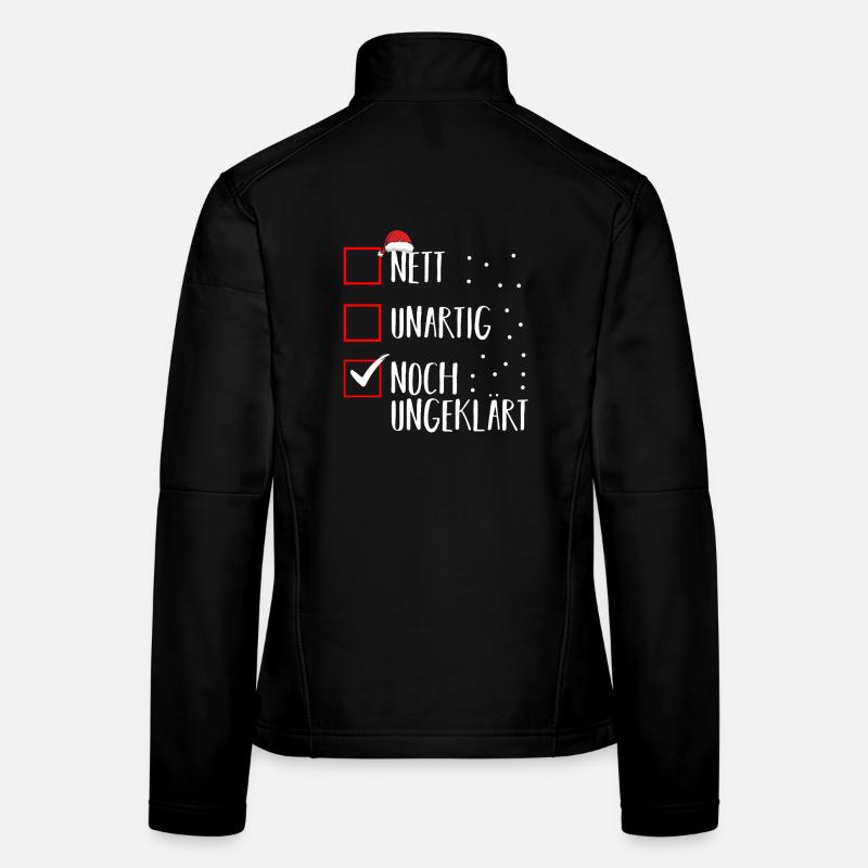 Weihnachtsmann Weihnachtszeit Unartig Weihnachts Frauen Softshelljacke