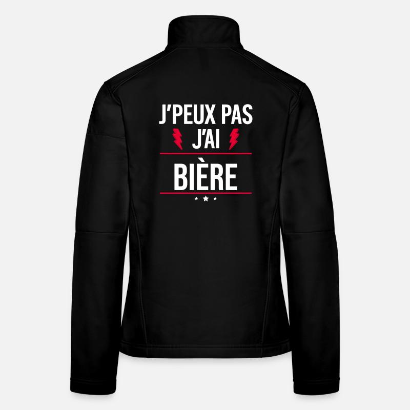 Ich kann kein Bier. Humor. Aperitif Frauen Softshelljacke