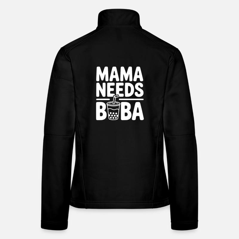 Mama Needs Boba Women's Softshell Jacket