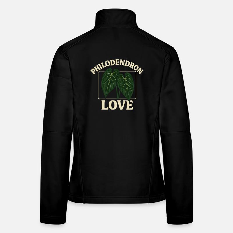 Philodendron Love - Women's Softshell Jacket - black