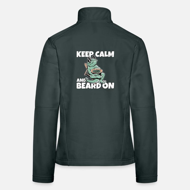 Cool bearded dragon Women's Softshell Jacket
