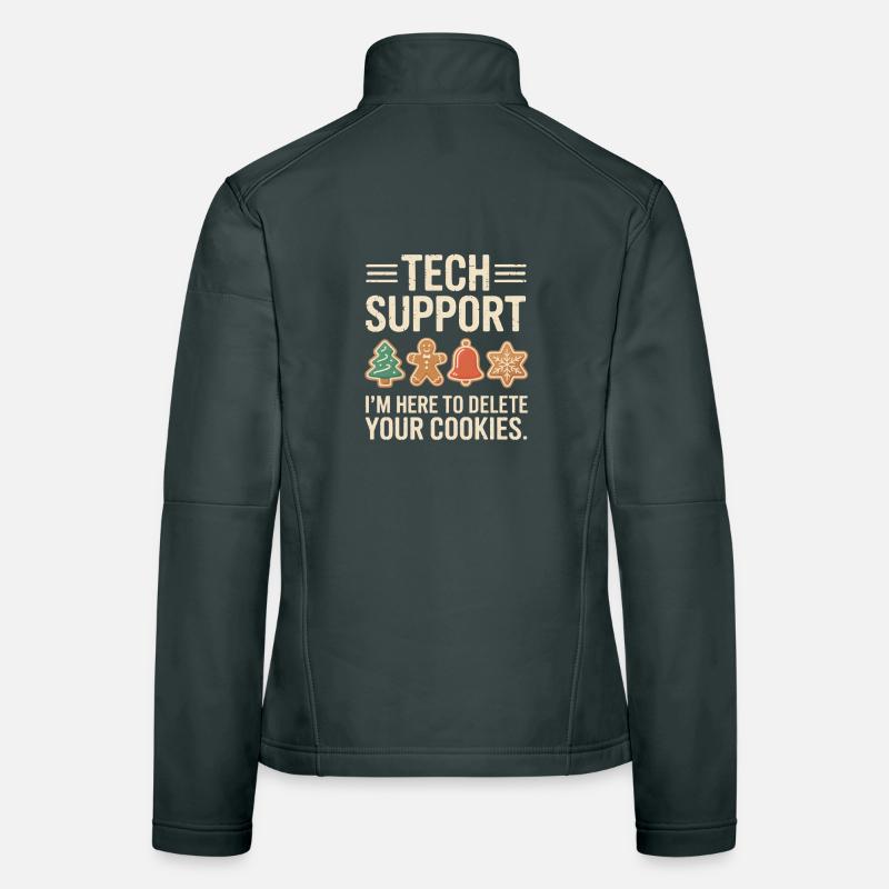 Technische Support-Cookies: Yuletide debuggen Frauen Softshelljacke
