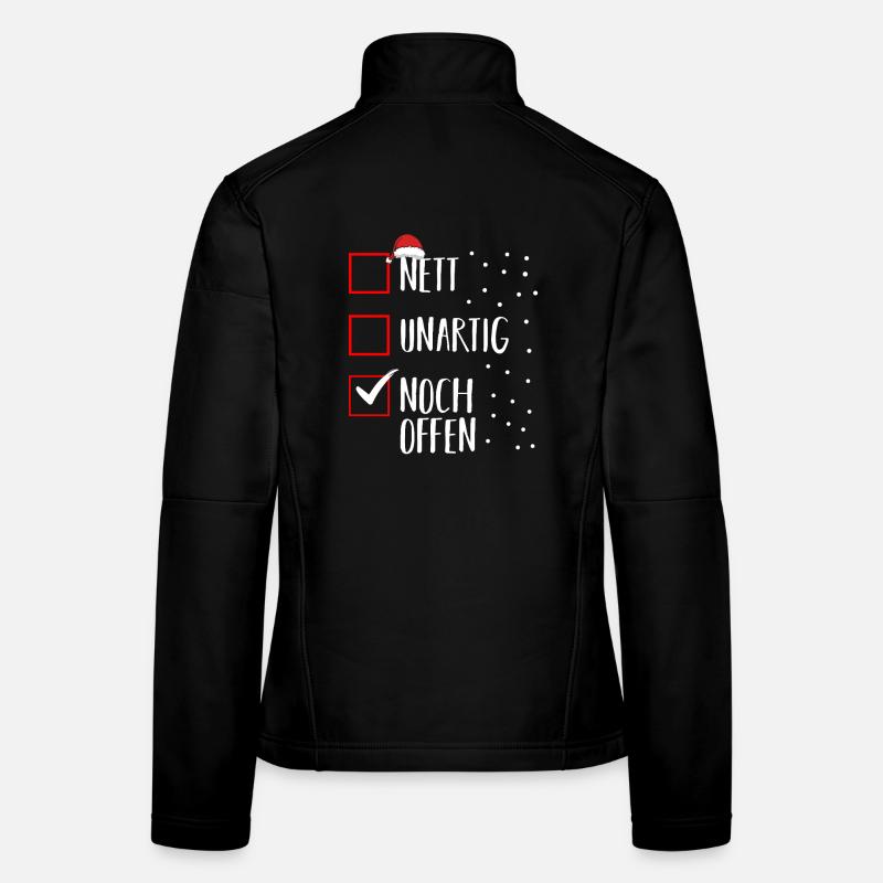Weihnachtsmann Weihnachtszeit Unartig Weihnachts Frauen Softshelljacke