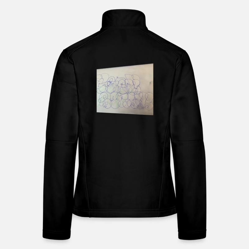 Souvenir de Berlin déformé Veste en tissu softshell Femme