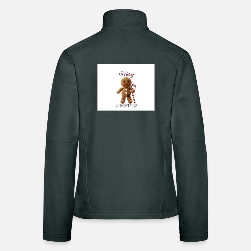 Lebkuchenmann mit Zuckerstange Frauen Softshelljacke