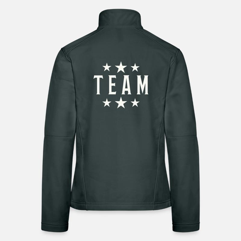 Team Vintage Star Logo Women's Softshell Jacket