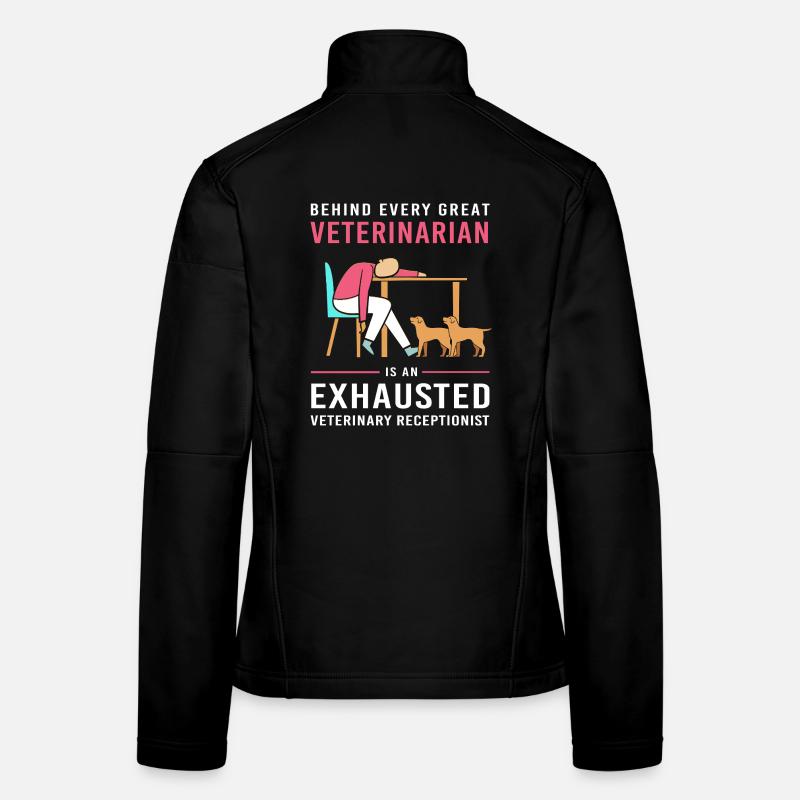 Réceptionniste Médecine Réceptionniste Veste en tissu softshell Femme