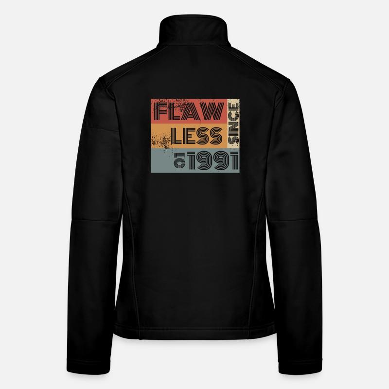 35. Geburtstag Flawless since 01/1991 Frauen Softshelljacke