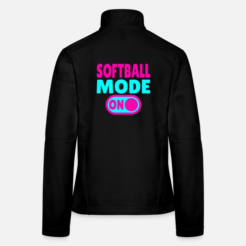 Mode softball activé Veste en tissu softshell Femme