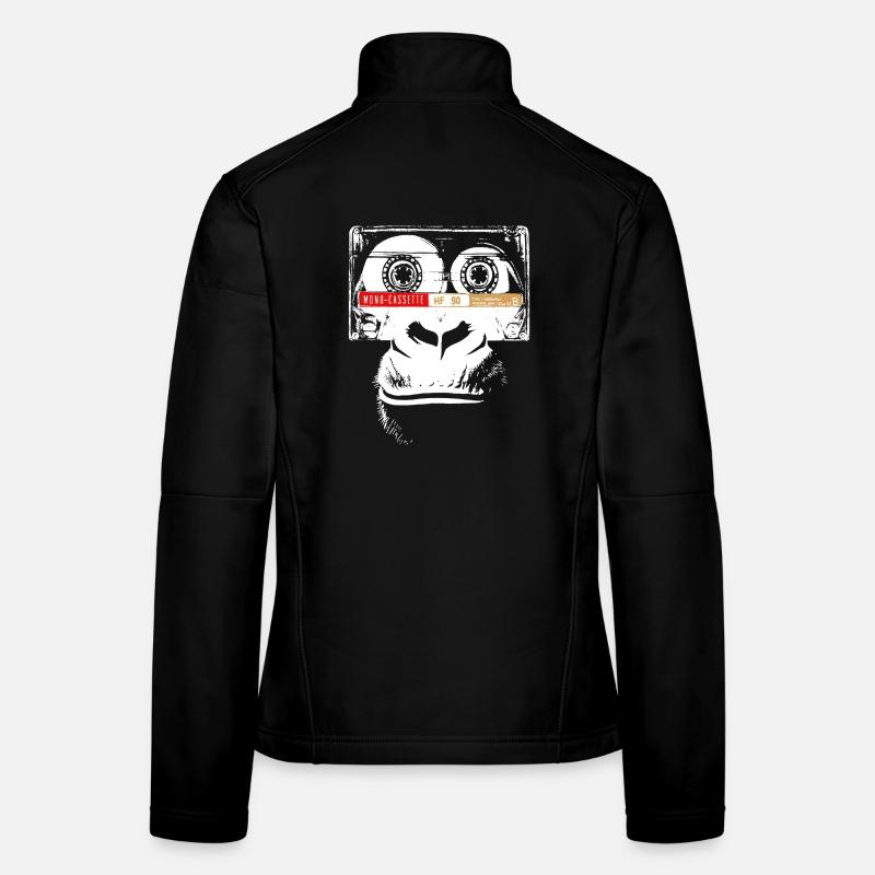 MONOKASSETTENFARBE Frauen Softshelljacke
