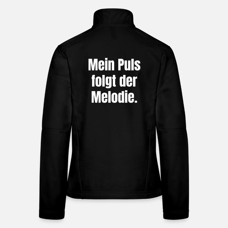 Melodie Puls – Typo Kontrast Frauen Softshelljacke