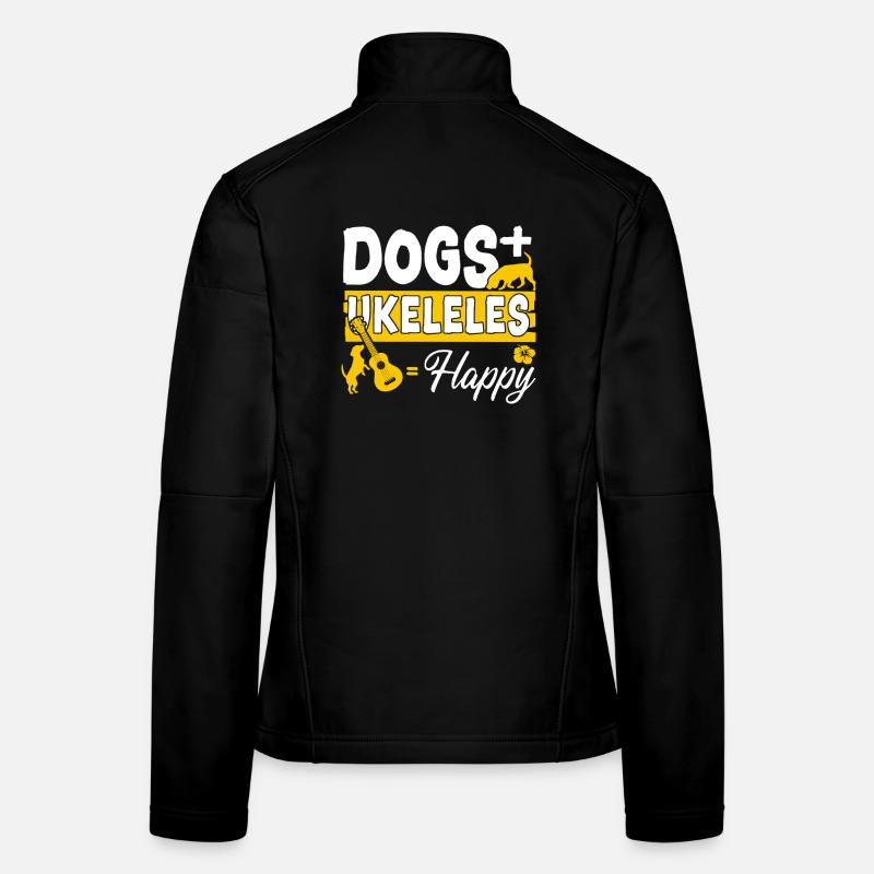Hawaiian Ukulele Uke Dogs + Frauen Softshelljacke