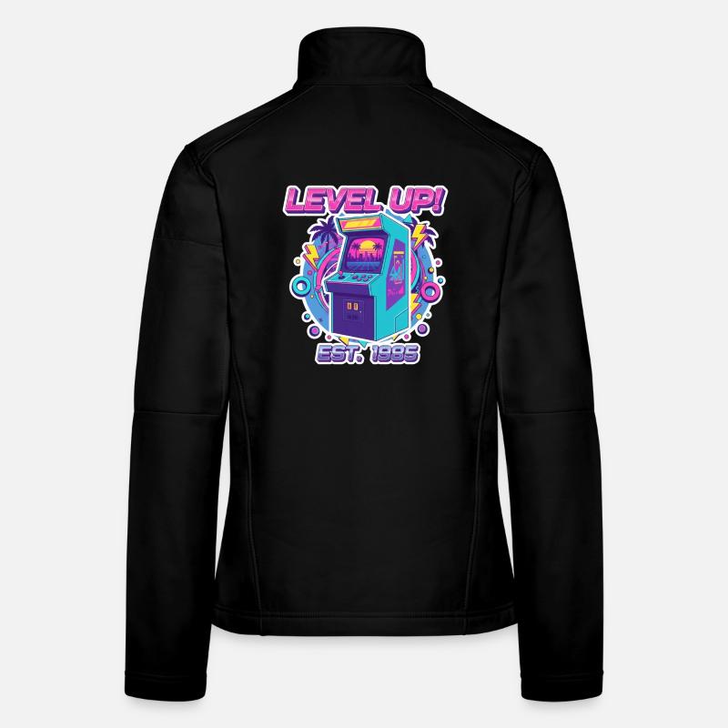 Level Up 1985 – Retro Arcade Automat Design Veste en tissu softshell Femme
