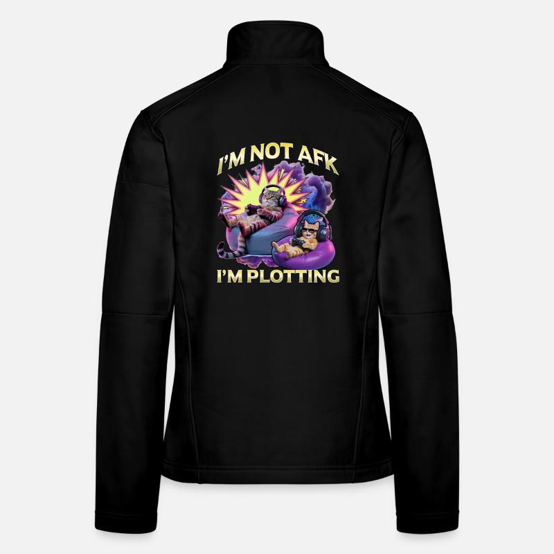 Funny Gaming Gamer Cat Frauen Softshelljacke
