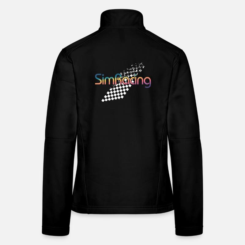 SimRacing Gradient Logo Veste en tissu softshell Femme