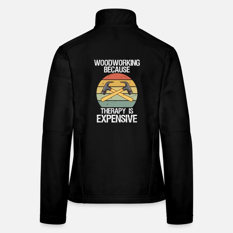Men Woodworker Carpenter Funny Woodworking Frauen Softshelljacke