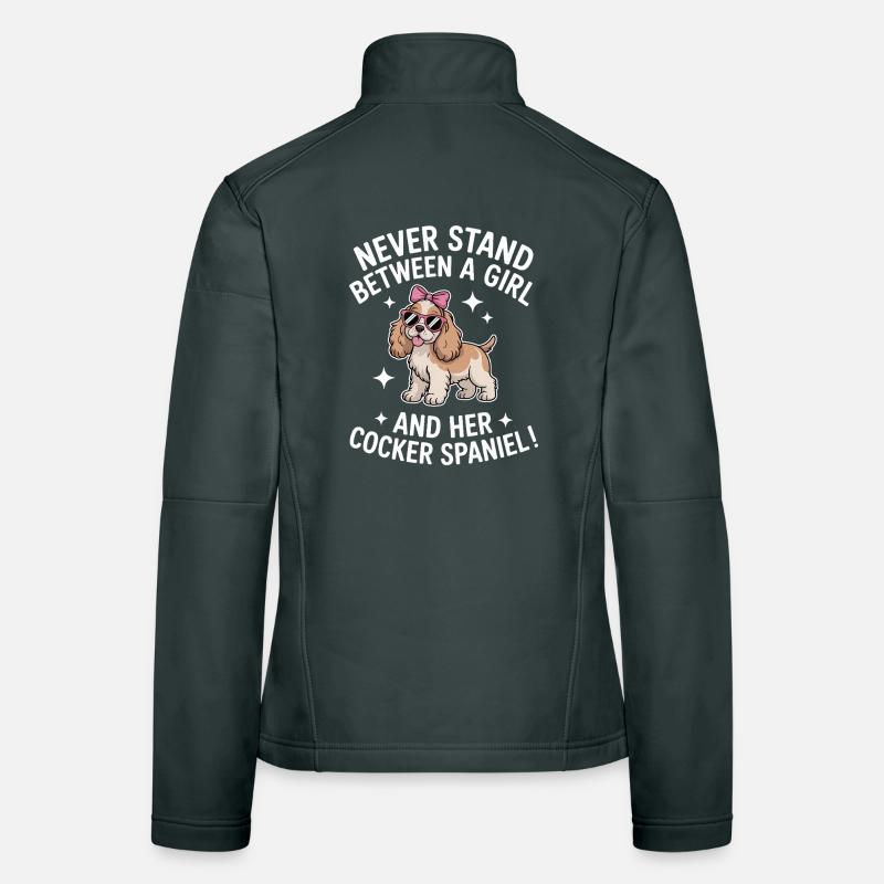 Cocker Spaniel Sayings Cocker Spaniel Gift for Women's Softshell Jacket