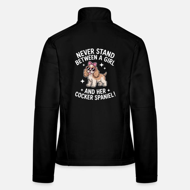 Cocker Spaniel Sprüche Cocker Spaniel Geschenk für Frauen Softshelljacke