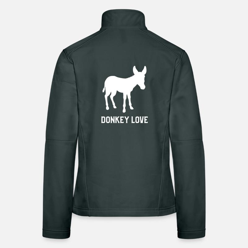 Esel Liebe Frauen Softshelljacke