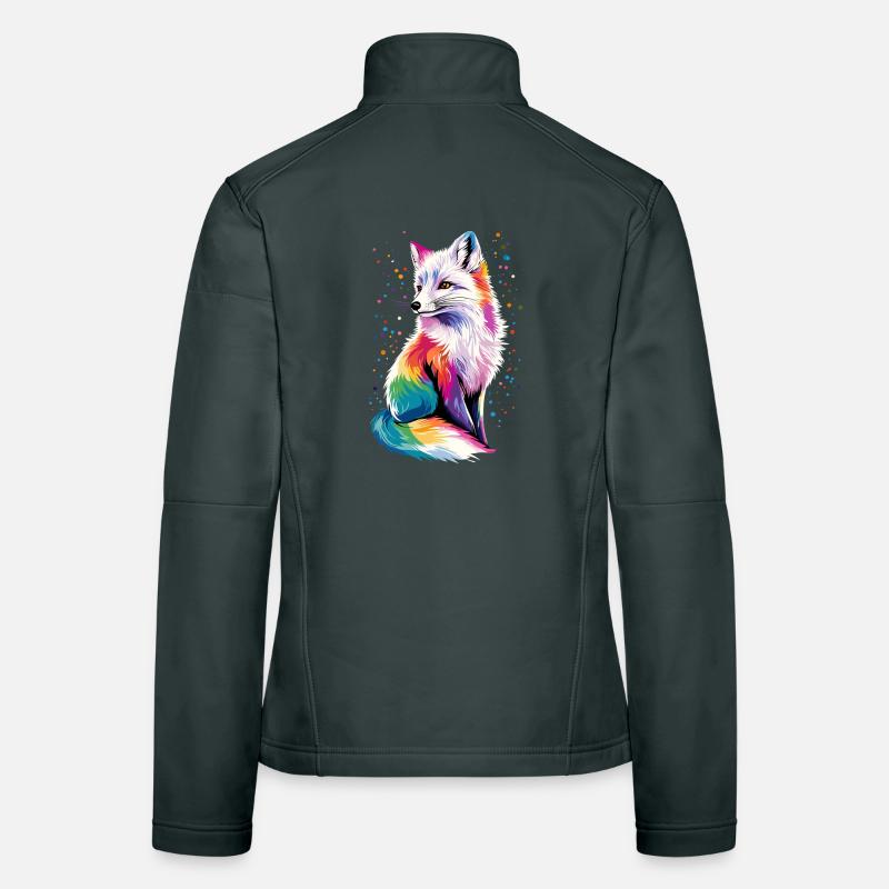Polarfuchs Schneefuchs Eisfuchs Süßer Weißer Fuchs Frauen Softshelljacke
