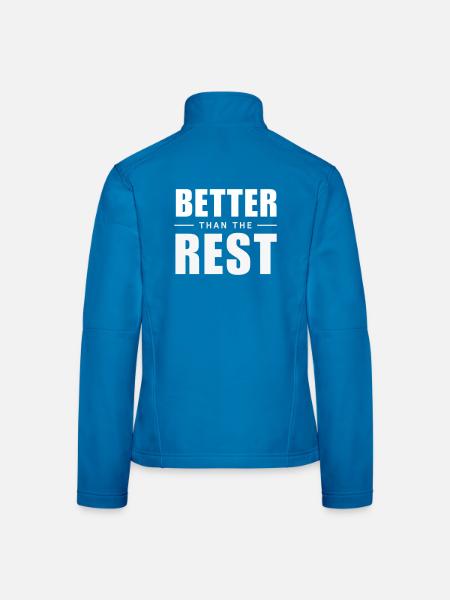 Better Than The Rest - Clever Aha-Effect - Women's Softshell Jacket - black - Back