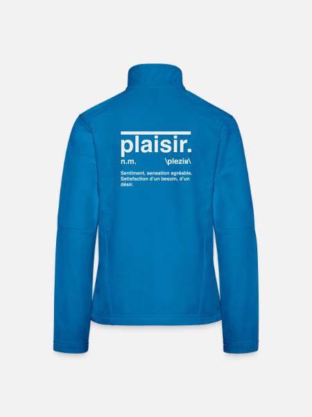 Pleasure Definition Dictionary Style - Women's Softshell Jacket - black - Back