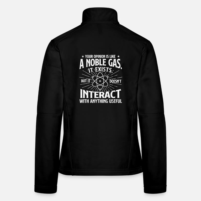 Ton avis est comme un sarcastique sur le gaz noble Veste en tissu softshell Femme