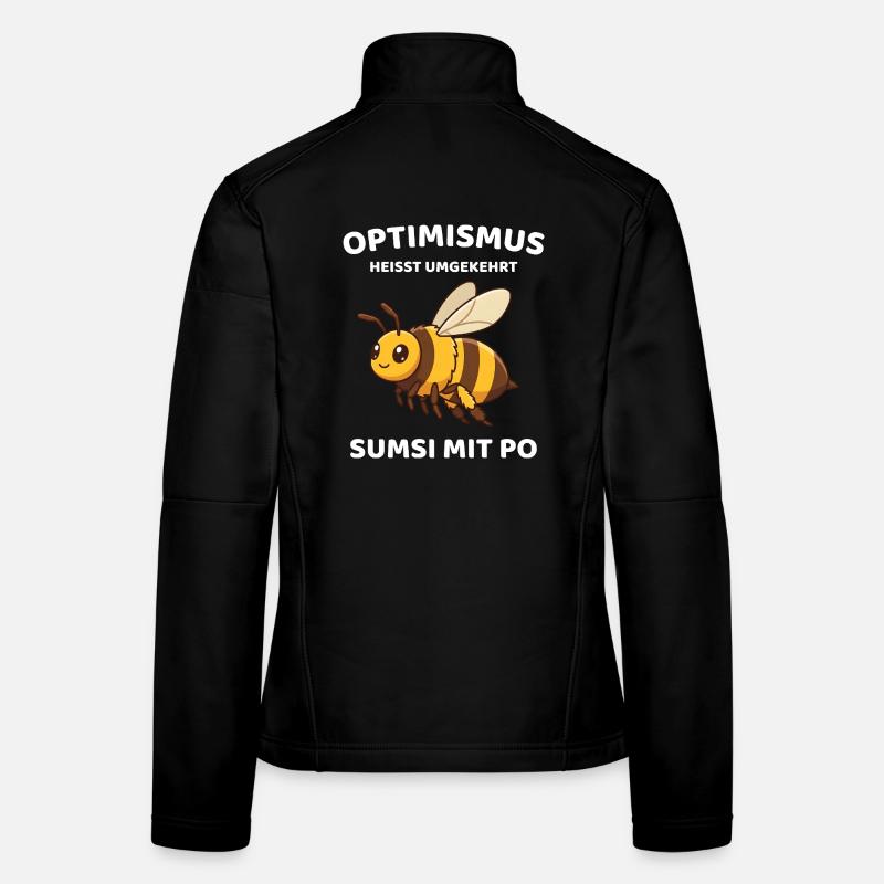 L’optimisme est inversement appelé Sumsi avec Po Bee Veste en tissu softshell Femme