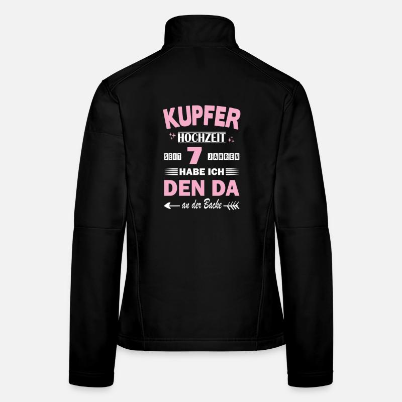Kupferhochzeit 7 Hochzeitstag Jahrestag Ehefrau Frauen Softshelljacke