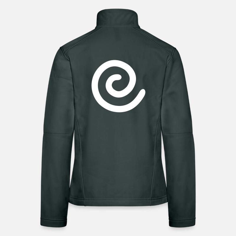 Spirale monochrome Veste en tissu softshell Femme
