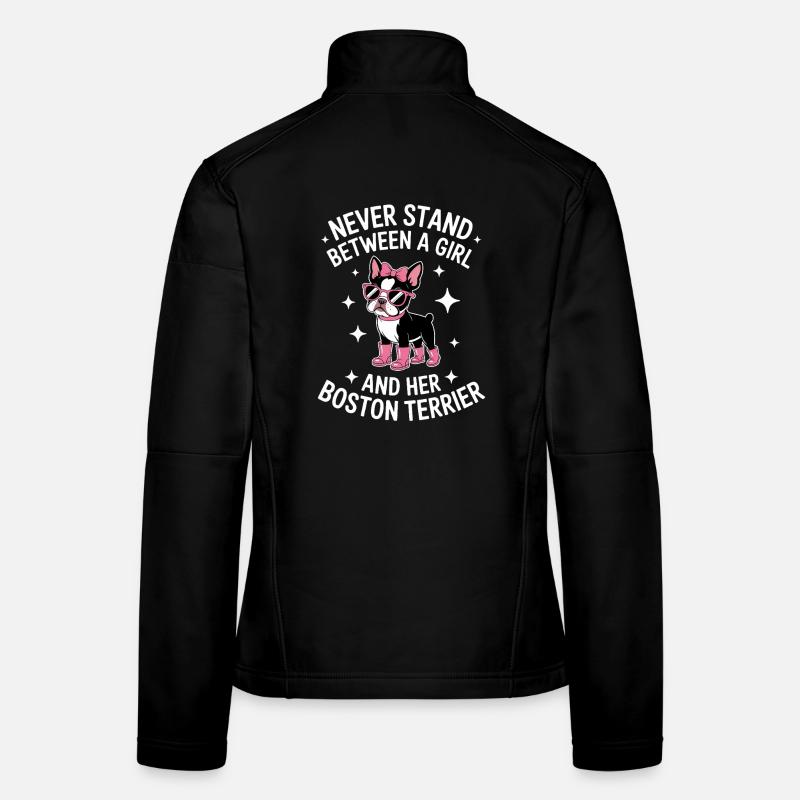 Don amusant pour les Terriers du Boston Terrier Veste en tissu softshell Femme