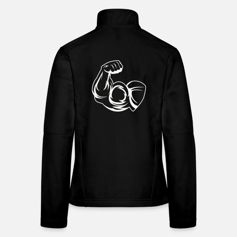 Strong biceps power print Women's Softshell Jacket