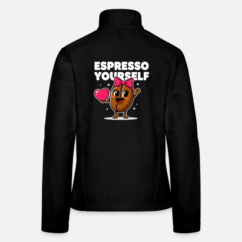 Espresso selbst süße Kaffeebohne Frauen Softshelljacke