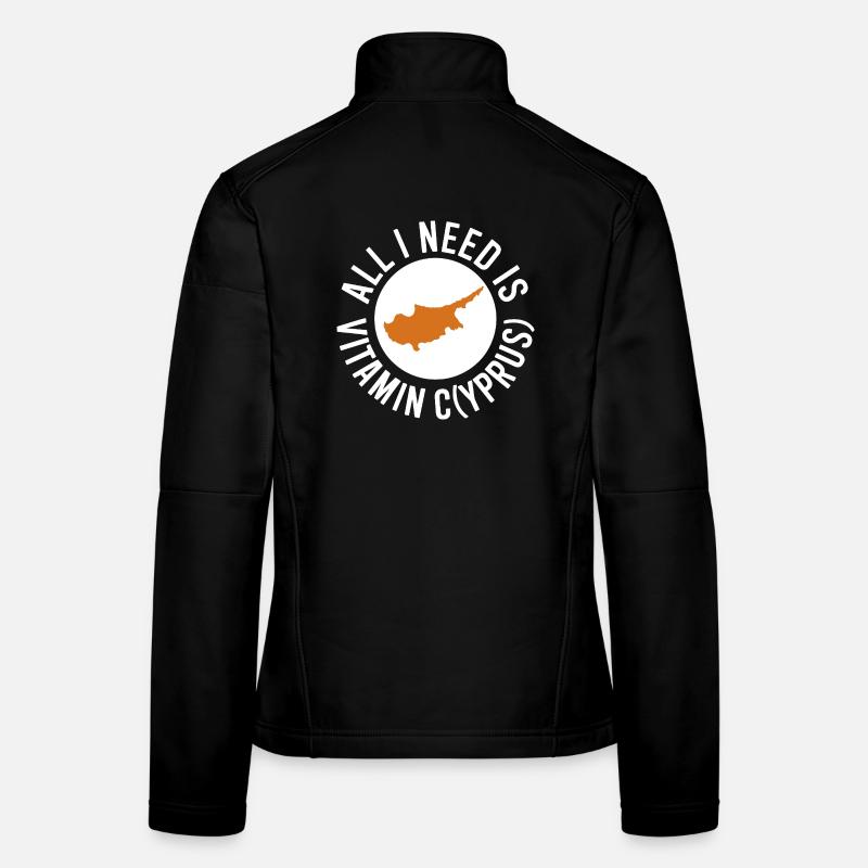 Zypern All I Need Is Vitamin Cyprus Zypern Flagge Frauen Softshelljacke