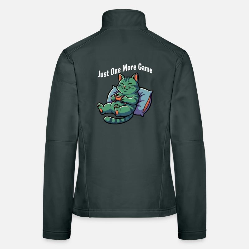 Only one more game of cat Women's Softshell Jacket
