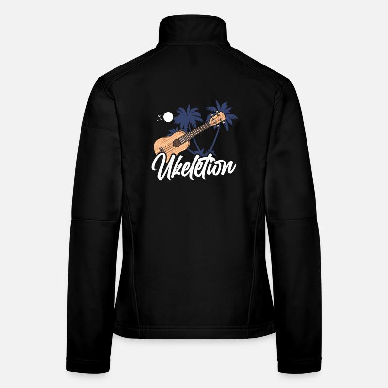 Hawaiian Ukulele Uke Ukelution Frauen Softshelljacke