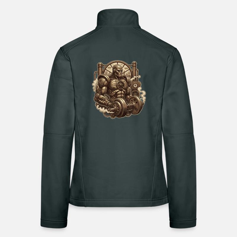 Steampunk Muscles Women's Softshell Jacket