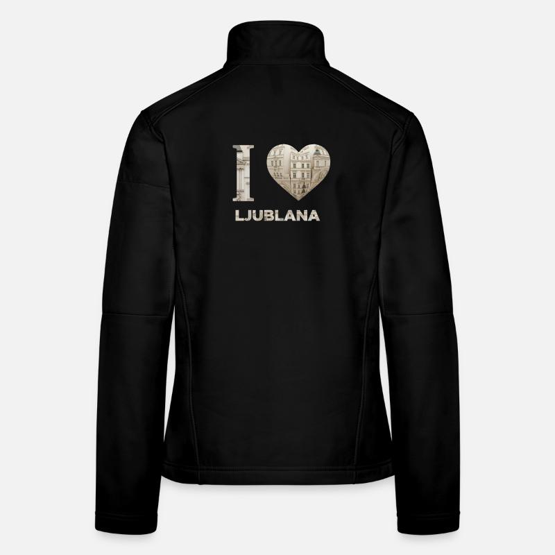J’adore Ljubljana – Design architectural urbain Veste en tissu softshell Femme
