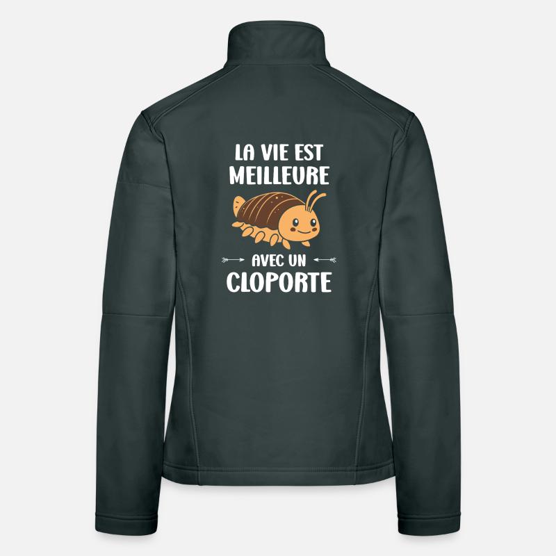 Das Leben ist mit einem Waldlaus besser Frauen Softshelljacke