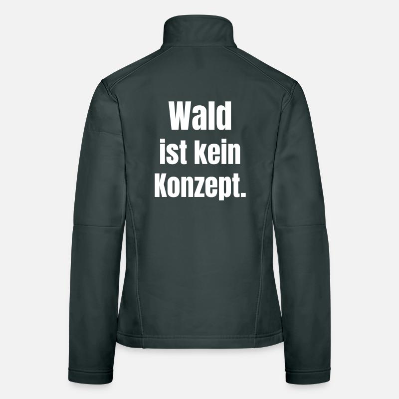 La forêt n’est pas un concept Veste en tissu softshell Femme