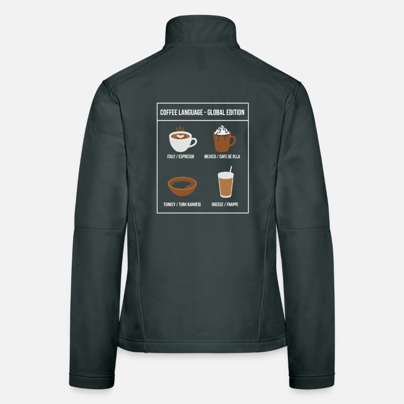 Coffee Language Global Edition Women's Softshell Jacket