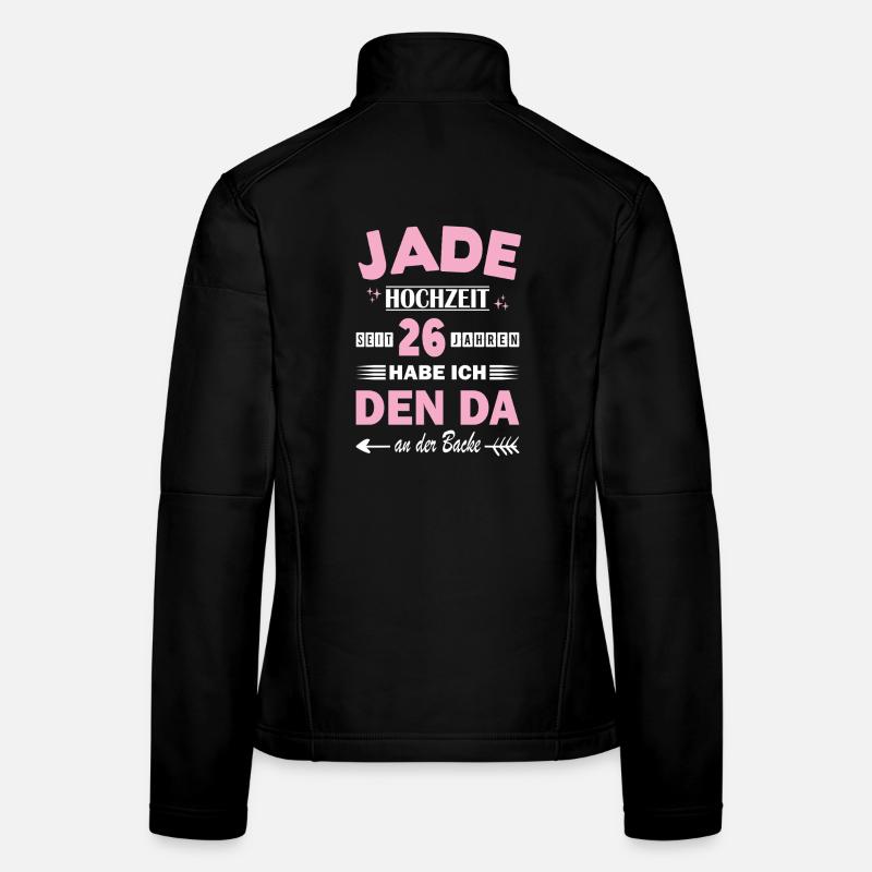 Mariage de Jade 26e anniversaire de mariage Épouse Veste en tissu softshell Femme
