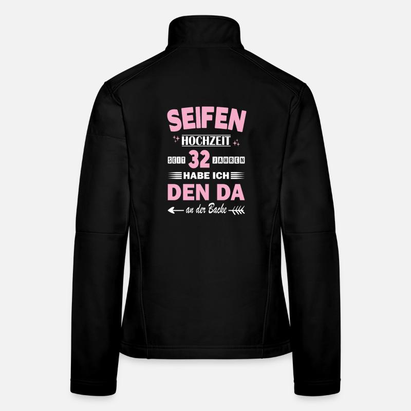 32 Years Relationship Anniversary Wedding Anniversary Women's Softshell Jacket