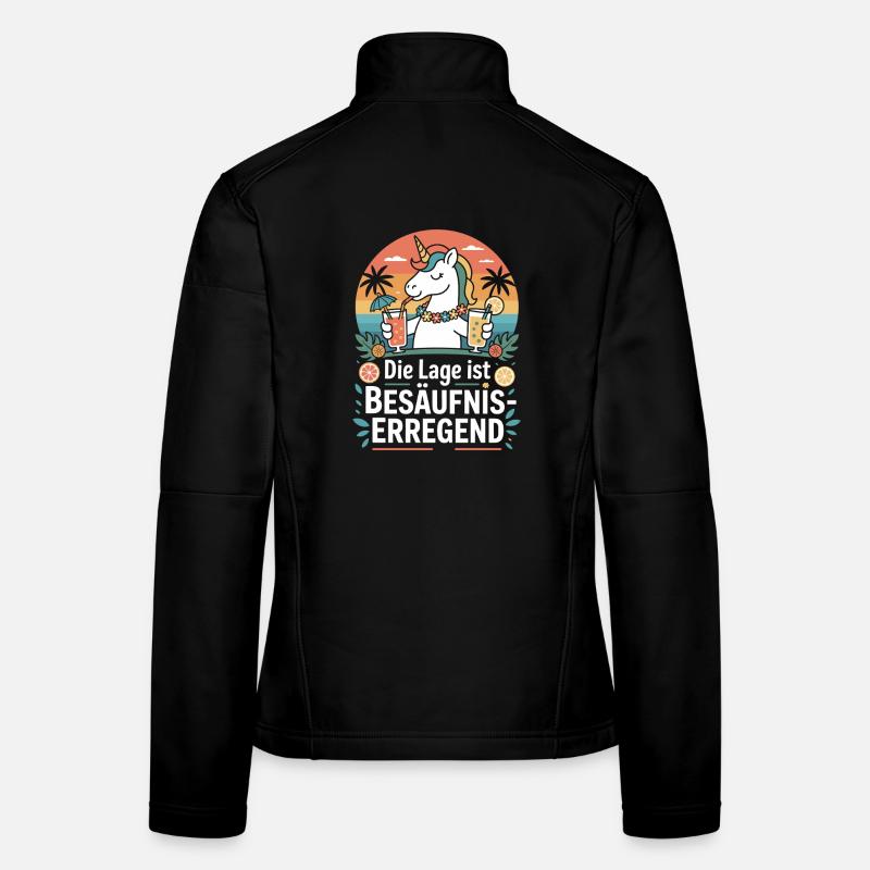 L’endroit est une bière de soirée alcoolisée Veste en tissu softshell Femme
