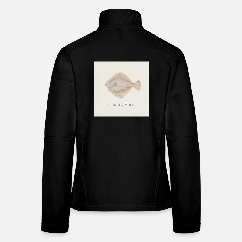 Flounder Mood – Funny Fish Humor Women's Softshell Jacket
