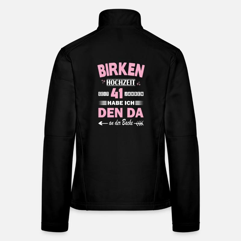 41 ans de relation Anniversaire de mariage Veste en tissu softshell Femme