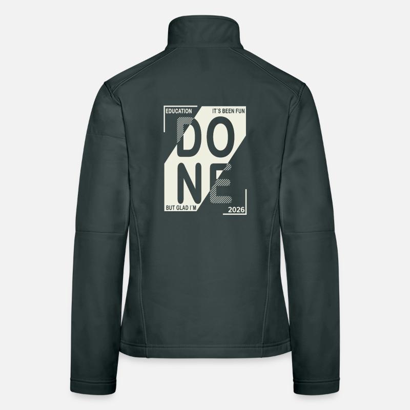 Done 2026 – Training completed design Women's Softshell Jacket