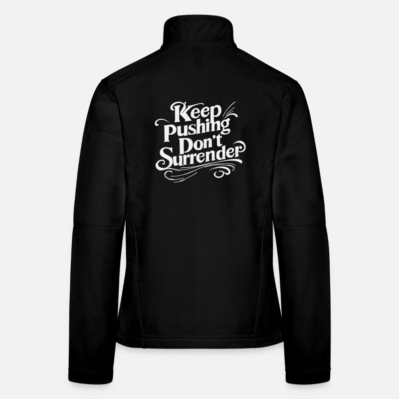 Weiter drängen, nicht aufgeben – Motivation Skript W Frauen Softshelljacke