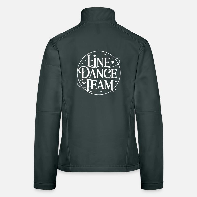 Emblème de l’équipe de danse en ligne Veste en tissu softshell Femme
